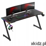 Huzaro biurko gamingowe komputerowe dla gracza uchwyty 160cm HERO 4.0 RGB
