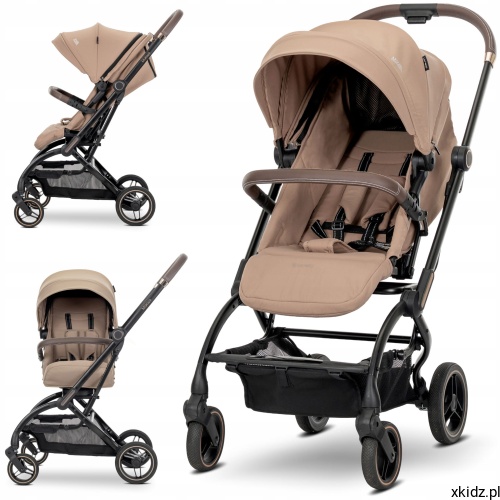Wózek spacerowy Lorelli Makaya Beige - widok z przodu