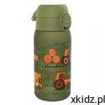 ION8 Bidon Butelka na wodę dla dzieci z miarką FARMING traktor 350 ml