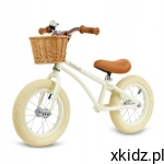 Kidwell ROWEREK BIEGOWY CLASSY KOŁA POMPOWANE 12" Z KOSZYKIEM LEKKI Cream