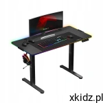 Huzaro ELEKTRYCZNE biurko gamingowe LED regulacja HERO 8.2 RGB