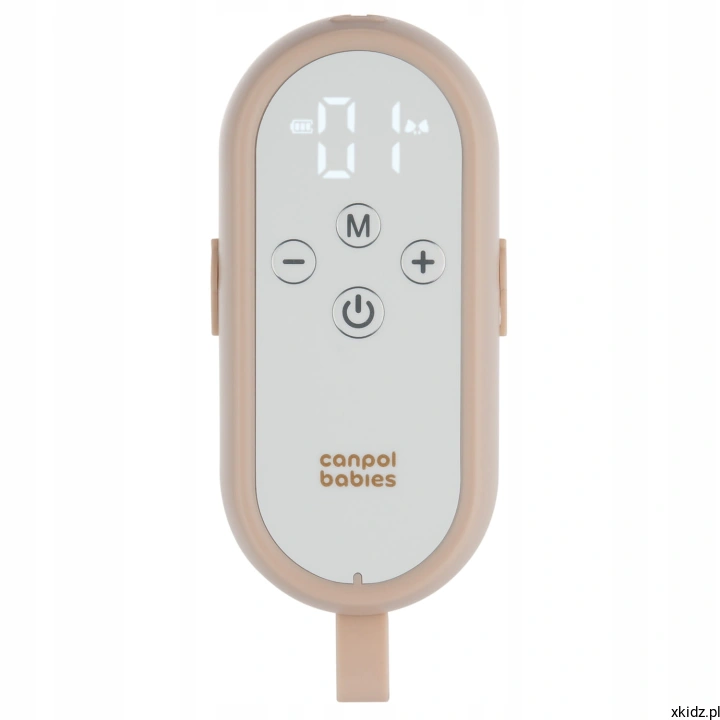 Laktator Canpol MilkShell - panel sterujący z 48 poziomami regulacji