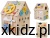 Domek Montessori LED Baby Mix 45 cm natural - drewniana tablica sensoryczna w naturalnym drewnie