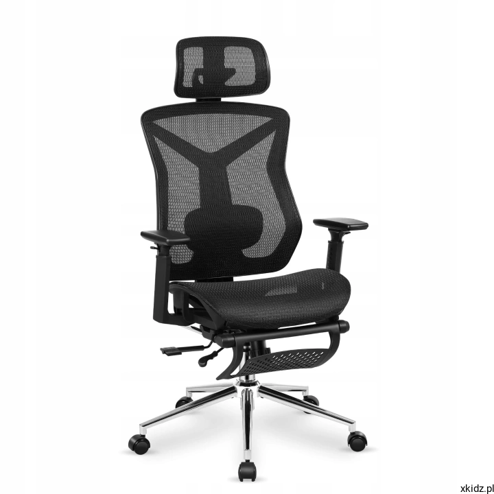 Fotel biurowy Mark Adler Expert 5.7 Black - oddychająca tkanina Mesh HD