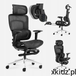Mark Adler Fotel obrotowy Z MASAŻEM PODNÓŻEK PODGRZEWANY VISIONER 8.3 BLACK