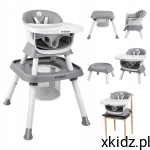 TULANO Krzesełko do karmienia składane MORSEL 50 9w1 do 40kg 6msc-12lat