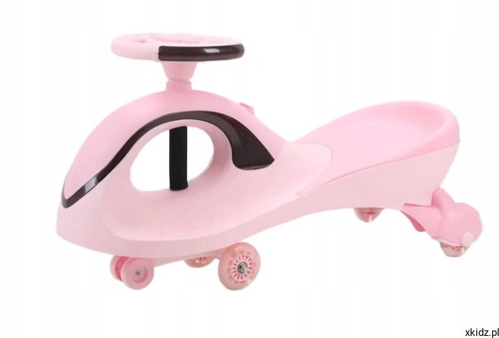 Jeździk grawitacyjny Baby Mix G-Force LED różowy - widok całego pojazdu z boku