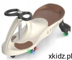 Milly Mally Jeździk Grawitacyjny Gravity LED do 50kg Beige Brown 3+