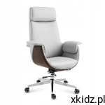 Mark Adler Fotel obrotowy biurowy krzesło do biura BOSS 8.2 Wood/grey