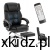 Fotel biurowy z masażem Mark Adler Boss 6.0 Black – widok całego fotela w kolorze czarnym