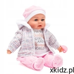 BABY MIX Lalka bobas DUŻA 46cm MÓWI I ŚPIEWA PO POLSKU AMELKA