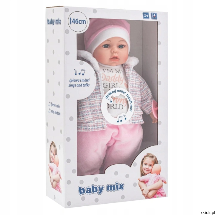 Lalka bobas Baby Mix Amelka - kartonowe pudełko, produkt na prezent