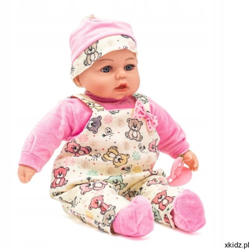 Lalka bobas Baby Mix Maja 46 cm - realistyczna twarz niemowlaka z bliska