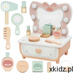 TOOKY TOY Drewniana Toaletka Mini Motylek z Oświetleniem LED dla Dzieci