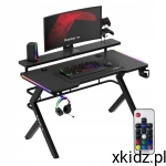 Huzaro biurko gamingowe komputerowe LED dla gracza uchwyty HERO 5.0 RGB