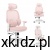 Fotel biurkowy dla dzieci Mark Adler Junior 6.3 Pink – widok całego fotela w kolorze różowym
