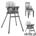 Lorelli Krzesełko do karmienia 3w1 regulowane nakładka SIESTA grey