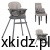Krzesełko do karmienia Lorelli Siesta 3w1 Beige do 26 kg - widok całego krzesełka w kolorze beżowym