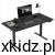 Biurko elektryczne regulowane Mark Adler Leader 7.6 Black – widok całego biurka z blatem 160x80 cm