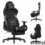 Huzaro Fotel obrotowy gamingowy biurowy z podnóżkiem Force 5.7 Black