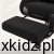 Wyściełany podnóżek fotela Force 5.7 Black w zbliżeniu