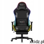 Huzaro Fotel obrotowy gamingowy biurowy z podnóżkiem Force 5.7 RGB