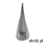 TULANO Huśtawka kokon dla dzieci do pokoju ogrodu do 60kg DOPPO 20 Grey