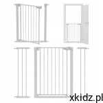 TULANO Bramka ROZPOROWA na drzwi, schody 75 - 117cm GUARDIAN 5.0 White