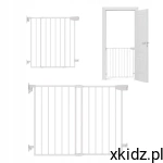 TULANO Bramka na drzwi, schody 70-108 cm GUARDIAN 1.0 White