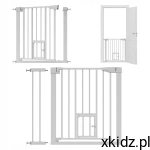 TULANO rozporowa Bramka dla dzieci, zwierząt 75-96 cm GUARDIAN 2.0 White
