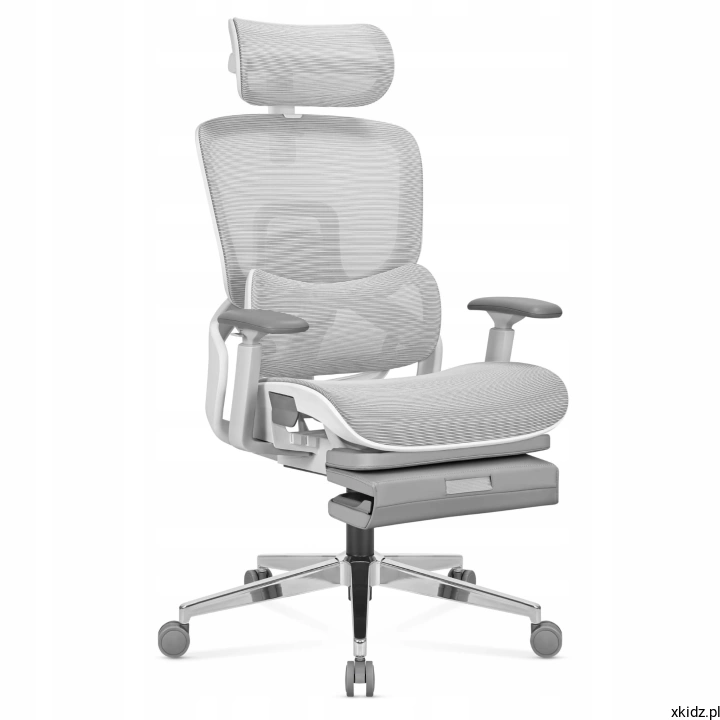 Fotel biurowy ergonomiczny Mark Adler Expert 9.3 Grey - widok całego fotela