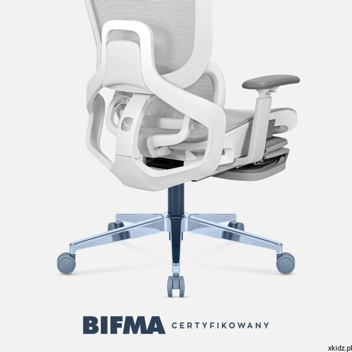 Fotel biurowy Mark Adler Expert 9.3 Grey - podstawa z kółkami jezdnymi