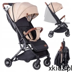 TULANO Wózek SPACEROWY do 22kg LEKKI składany MILAN 35 Beige