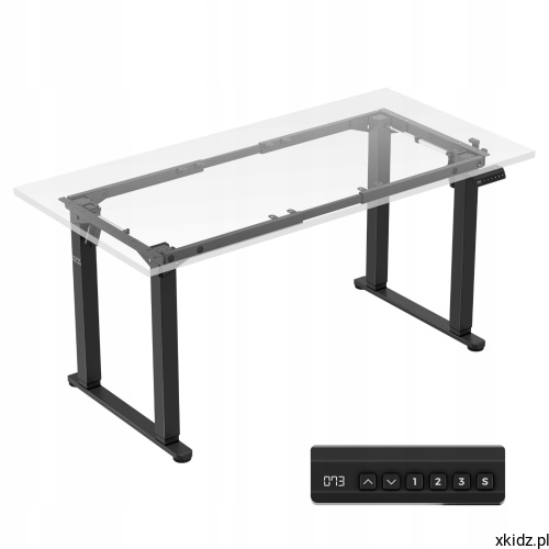 Stelaż elektryczny Mark Adler Xeno 5.0 Black - widok całego stelaża w kolorze czarnym