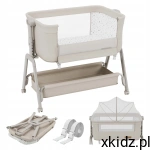 Łóżeczko Dream 50 Beige 3w1 – dziecięce dostawne i podróżne Tulano