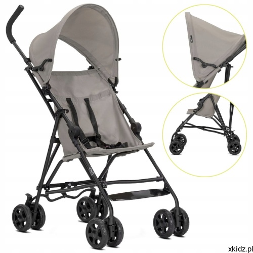 Wózek Lorelli Vaya Grey - wysoki limit obciążenia do 22 kg