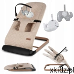 KIDWELL LEŻACZEK BUJACZEK LARO SKŁADANY 2 ZABAWKI PAŁĄK Beige/Wooden 0m+