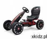 Milly Mally Gokart na pedały dla dzieci 3-9 lat ABARTH hamulec BLACK