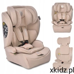 Lorelli Fotelik samochodowy na pasy 9-36kg I-SIZE 100-150cm Adventure Beige