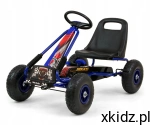 Milly Mally Gokart na pedały dla dzieci 3-8 lat pompowane koła THOR blue
