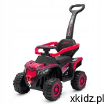 Baby mix elektryczny jeździk z rączką pchacz QUAD RUGGY red