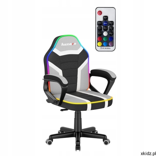 Fotel gamingowy Ranger Mesh 1.0 RGB z pilotem do zmiany kolorów podświetlenia LED