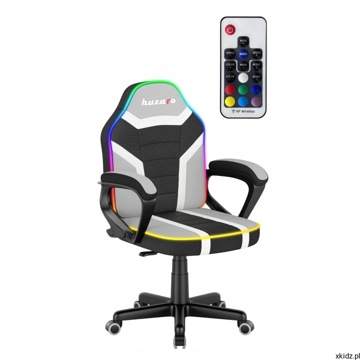 Fotel gamingowy Ranger Mesh 1.0 RGB z pilotem do zmiany kolorów podświetlenia LED