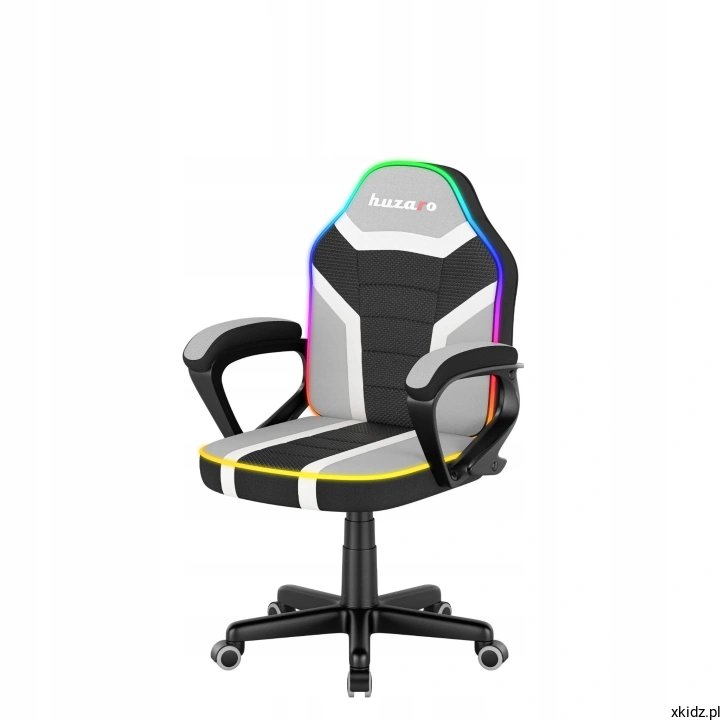 Huzaro Ranger Mesh 1.0 RGB w widoku z przodu pod kątem z miękkimi podłokietnikami