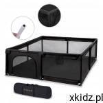 Kidwell Duży kojec plac zabaw FANKO 180 x 200 Black