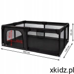 Kidwell Duży kojec plac zabaw FANKO 120 x 180 Black