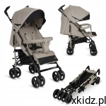 Lionelo WÓZEK SPACEROWY Parasolka OBRACANE KOŁA + AKCESORIA IRMA Beige