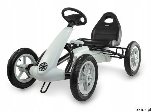 Gokart na pedały HyperMotion EVOQUE dla dzieci 5-8 lat do 50 kg - widok całego pojazdu