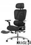 Mark Adler Fotel Ergonomiczny Biurowy z Podnóżkiem Expert 7.9 Black
