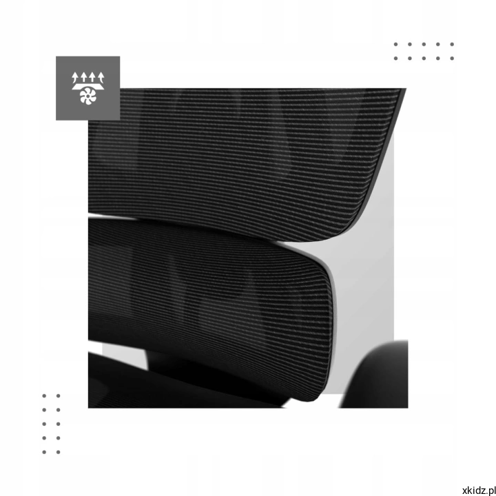 Fotel Mark Adler Expert 7.9 Black - oparcie z przewiewnej siatki Mesh HD